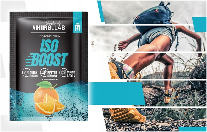 IZOTONIK ISO KONCENTRAT NAWODNIENIE ELEKTROLITY pomarańcz 25x 25g box hiro