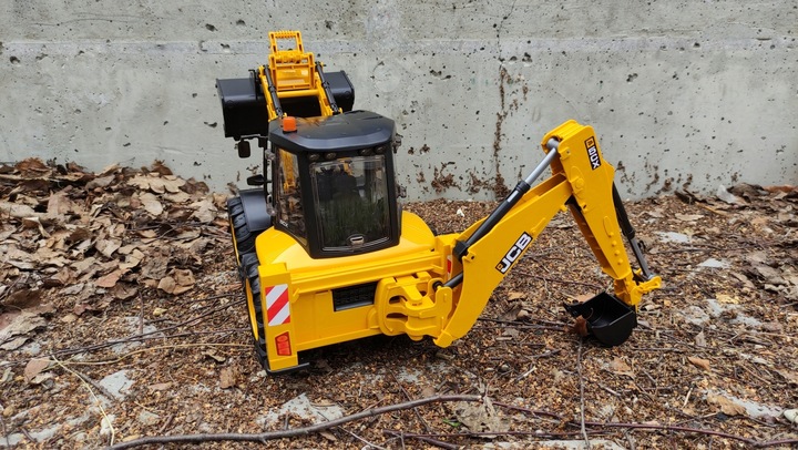 Duży model Koparko - Ładowarka JCB 5CX eco - Ruchome Części - Bruder 02454