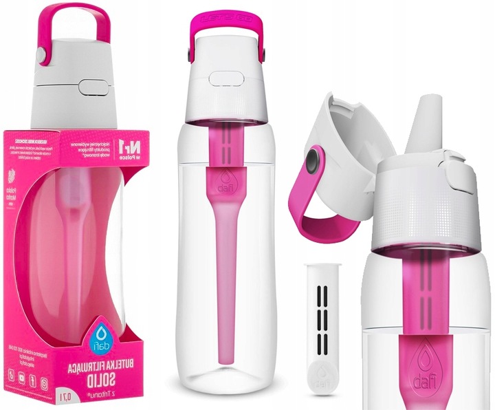 Butelka filtrująca Dafi SOLID 0,7l RÓŻOWA TRITAN