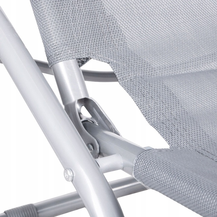 2x LEŻAK OGRODOWY krzesło na plażę FOTEL TURYSTYCZNY składany grawitacyjny