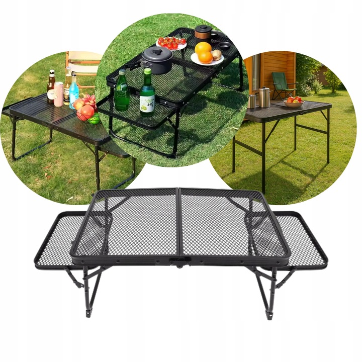 Stół stolik turystyczny LUARO kempingowy składany 98x 70 x 40 x 32 cm