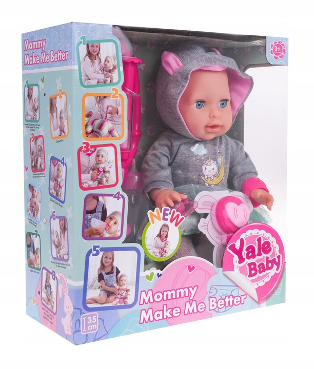 INTERAKTYWNA LALKA BOBAS U LEKARZA PŁACZE KICHA KASZLE EFEKT GORĄCZKI