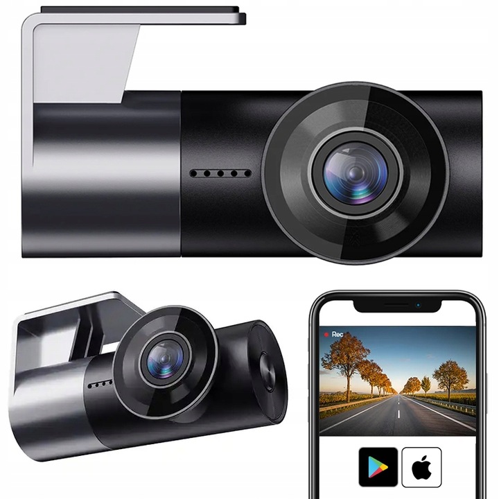 Wideorejestrator jazdy Kamera samochodowa Wifi Aplikacja SMUVE