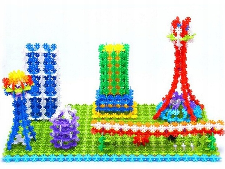 Klocki Konstrukcyjne Rzepy Płatki Śniegu 2500 elem