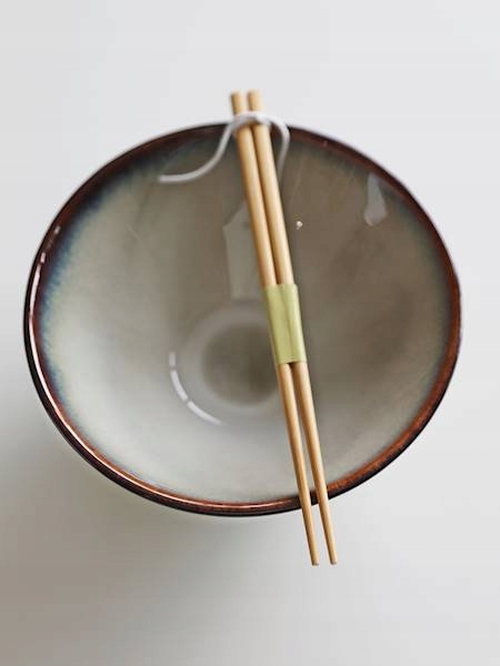 Miska Talerz RAMEN z pałeczkami Ceramiczna Ombres1 L