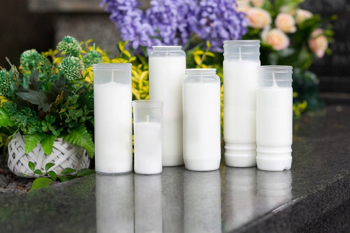 Trwałe wkłady do zniczy tanie 20 sztuk ok. 3 dni 17,5 cm Gloria G4 Bispol