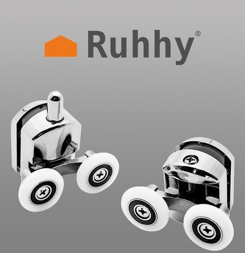 ROLKI DO KABINY PRYSZNICOWEJ KÓŁKA KOMPLET ROLEK KABIN PRYSZNICOWYCH CHROM