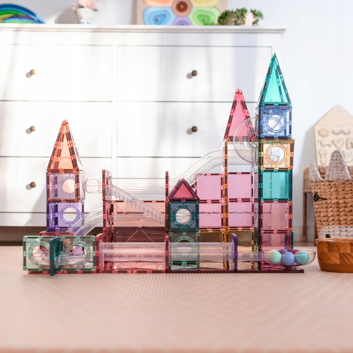 Klocki magnetyczne konstrukcyjne Kulodrom Connetix Pastel 106 elementów