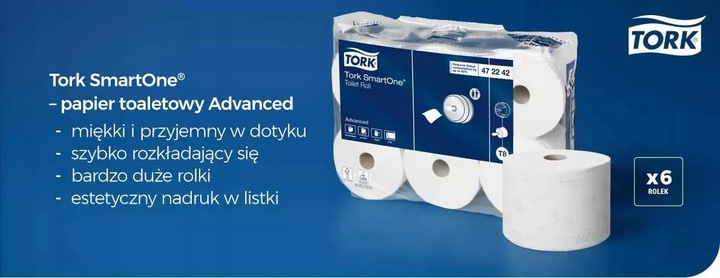 **TORK SmartOne 472242 6 rolek papier toaletowy**