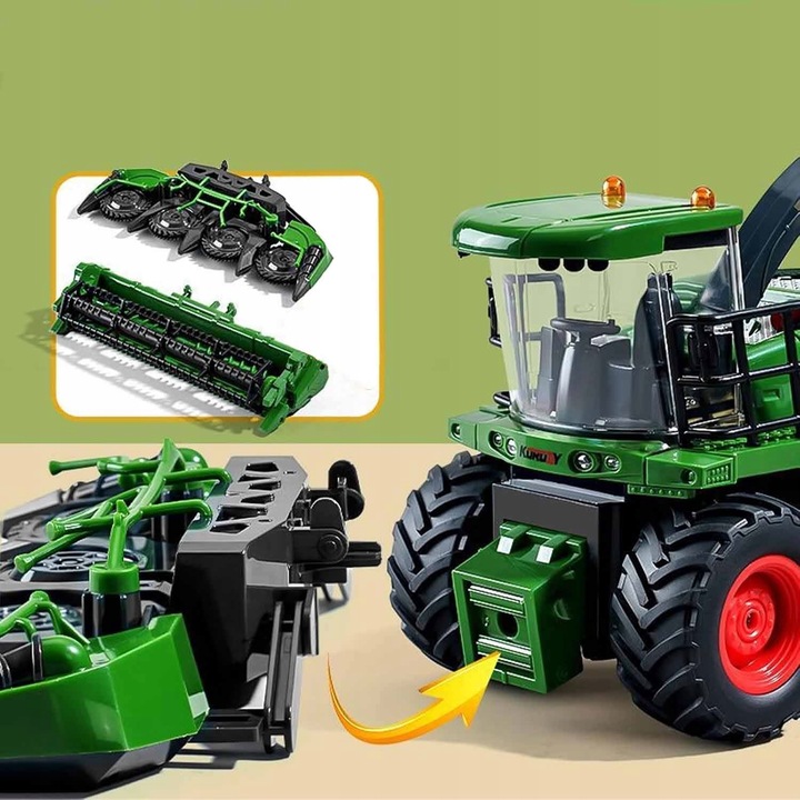 KOMBAJN ZBOŻOWY Z PILOTEM 2,4 GHZ I AKUMULATOREM IDEALNY HARVESTER TRAKTOR