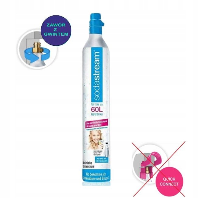 Nabój CO2 SodaStream do saturatora 425 g