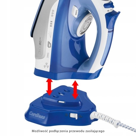 BEZPRZEWODOWE ŻELAZKO CERAMICZNE CLATRONIC DB 3706