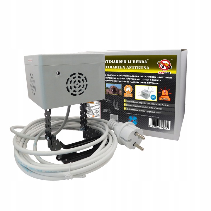 Odstraszacz kun Hermetyczny cichy i błyska do domu na strych 5 stronny 230V