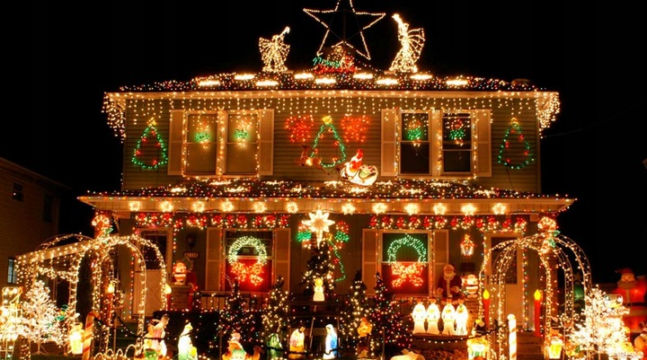 OZDOBA ŚWIĄTECZNA DZWONKI MULTIKOLOR NEON