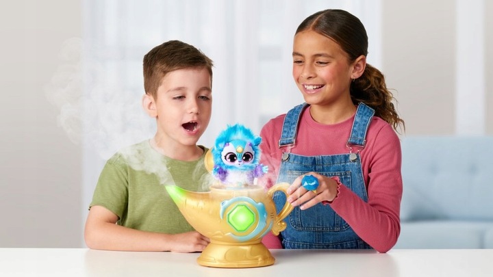 MAGIC MIXIES MAGICZNA LAMPA DŻINA MASKOTKA INTERAKTYWNA ZWIERZAK NIEBIESKA