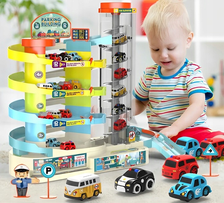 PARKING TOR DLA SAMOCHODÓW AUTEK DUŻY WIELOPOZIOMOWY INTERAKTYWNY + 6 AUT