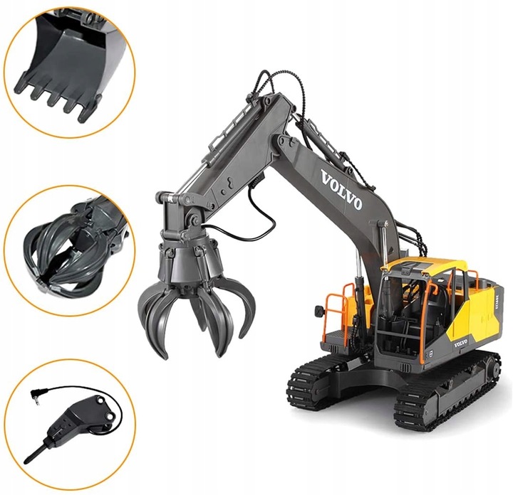 KOPARKA ZDALNIE STEROWANA MŁOT CHWYTAK CHDOUBLEE VOLVO EC160E