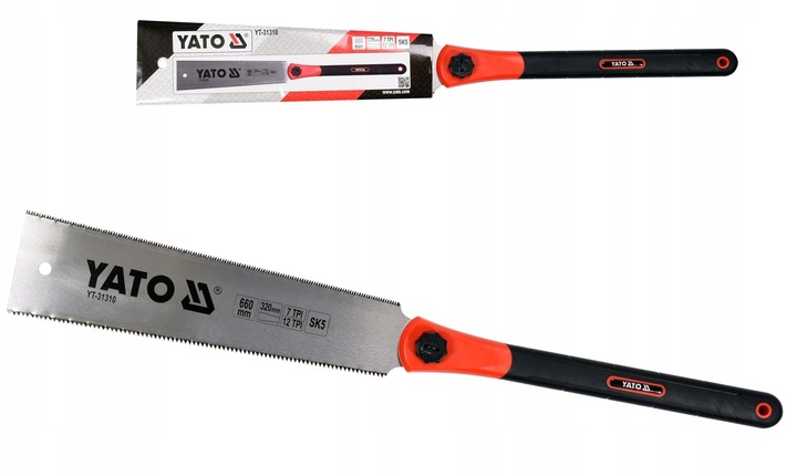 YATO PIŁA RĘCZNA DO DREWNA DWUSTRONNA JAPOŃSKA 320 MM YT-31310 STALOWA