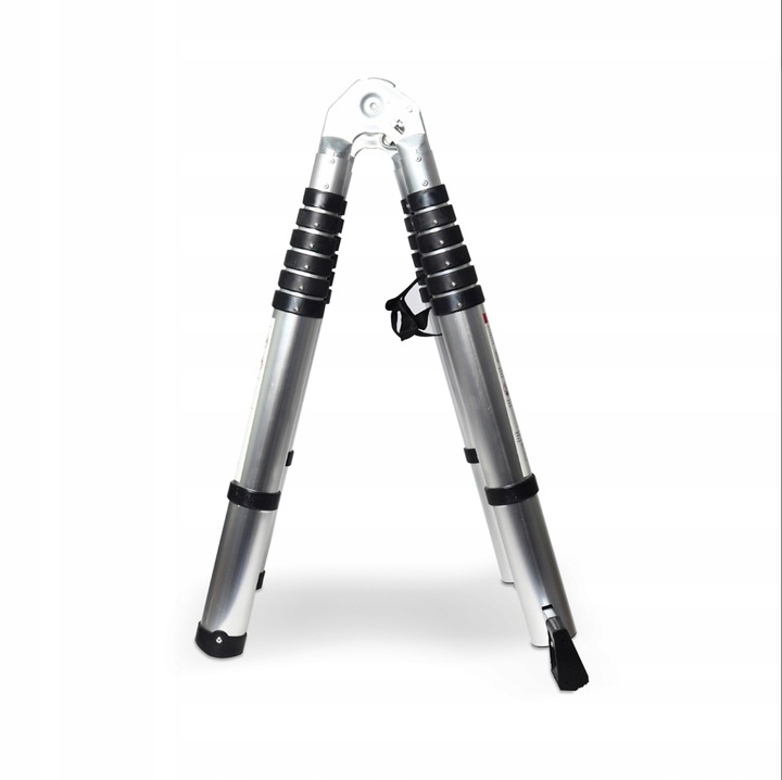 DRABINA ALUMINIOWA TELESKOPOWA PRZEGUBOWA 4.4 M (2 x 220 cm ) 2 x 7 STOPNI