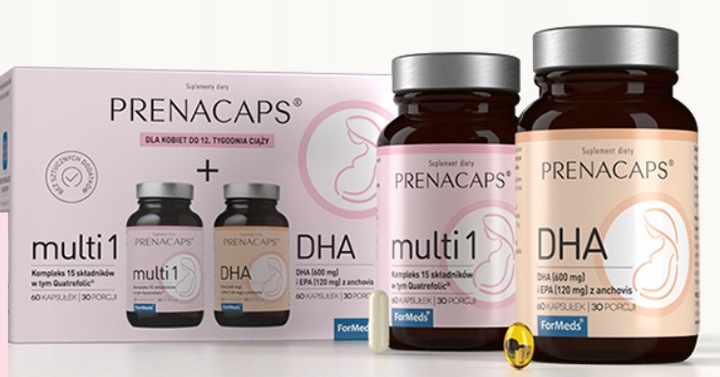Formeds PRENACAPS MULTI 1 DHA Ciąża kompleks 120sz