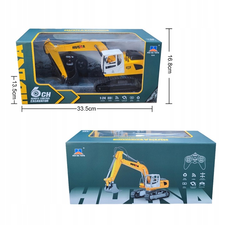 KOPARKA RC POJAZD BUDOWLANY ZDALNIE STEROWANA PREZENT DLA DZIECI PILOT RC