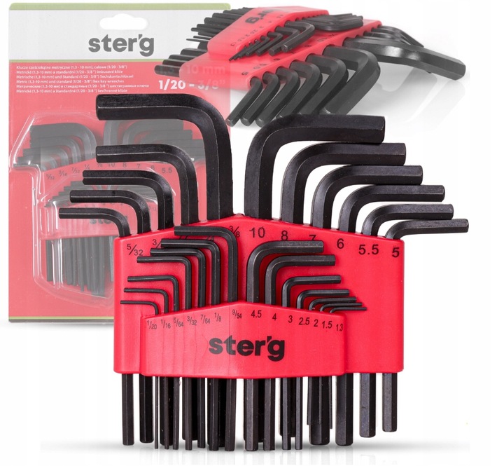 KLUCZE IMBUSOWE METRYCZNE IMBUSY ZESTAW 25 szt