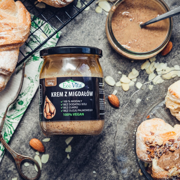 Pasta masło z migdałów migdałowe 500g