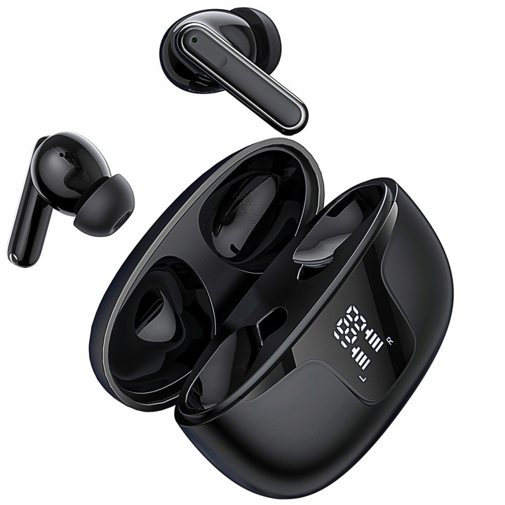 SŁUCHAWKI BEZPRZEWODOWE douszne TWS XY19 WODOODPORNE 2 mikrofony LED EKRAN