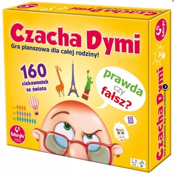 Czacha Dymi Gra Planszowa Dla Dzieci Rodzinna 8+ Kukuryku 62134
