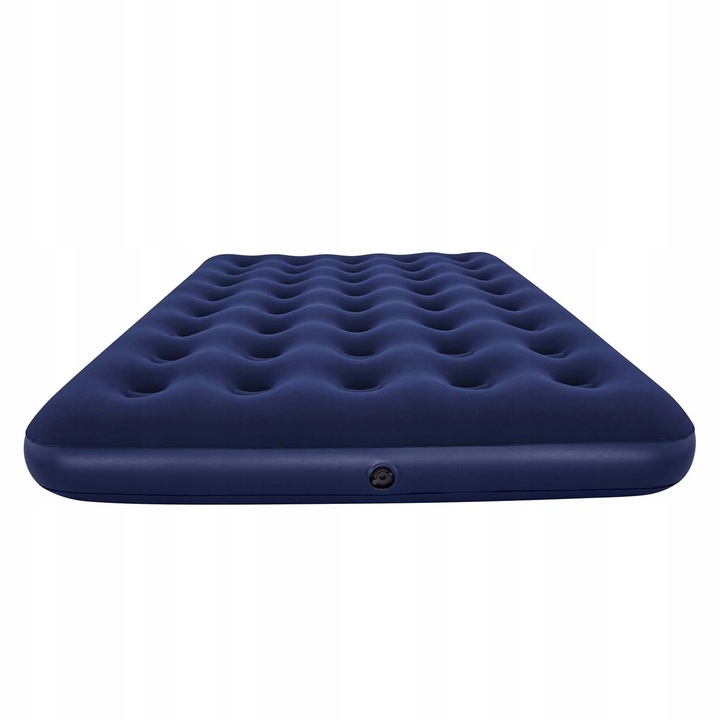 Materac 2-osobowy Dmuchany Welurowy Turystyczny Łóżko 191x137x22cm + Pompka