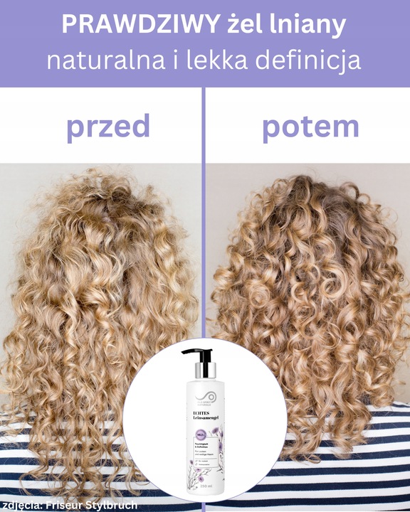 Odżywka do loków - PRAWDZIWY Żel lniany do włosów kręconych NAWILŻAJĄCY