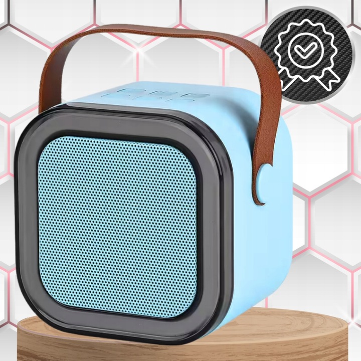 ZESTAW KARAOKE 2 MIKROFONY + GŁOŚNIK BEZPRZEWODOWY BLUETOOTH SUPER DŹWIĘK