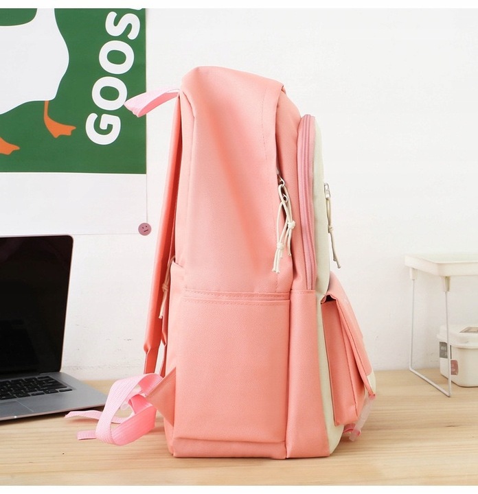 PLECAK SZKOLNY KOT KOTEK DLA DZIEWCZYNKI Z KOTKIEM PIÓRNIK + TOREBKA 5w1