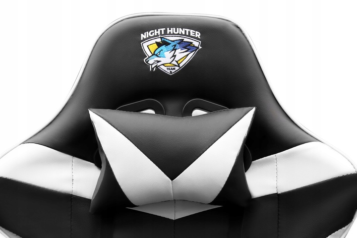 Fotel GAMINGOWY komputerowy OBROTOWY biurowy krzesło gracza + MASAŻ PLECÓW!