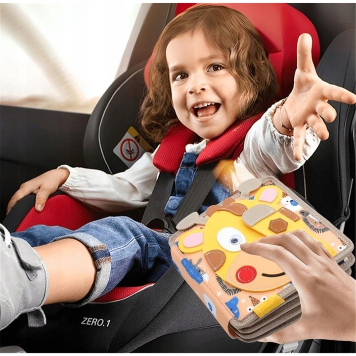 Sensoryczna Książeczka Manipulacyjna Montessori Tablica Zabawka Edukacyjna