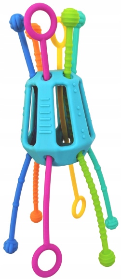 PRZECIĄGANIEC ZIPPEE ZABAWKA SENSORYCZNA prezent dla dzieci 18m+ MOBI