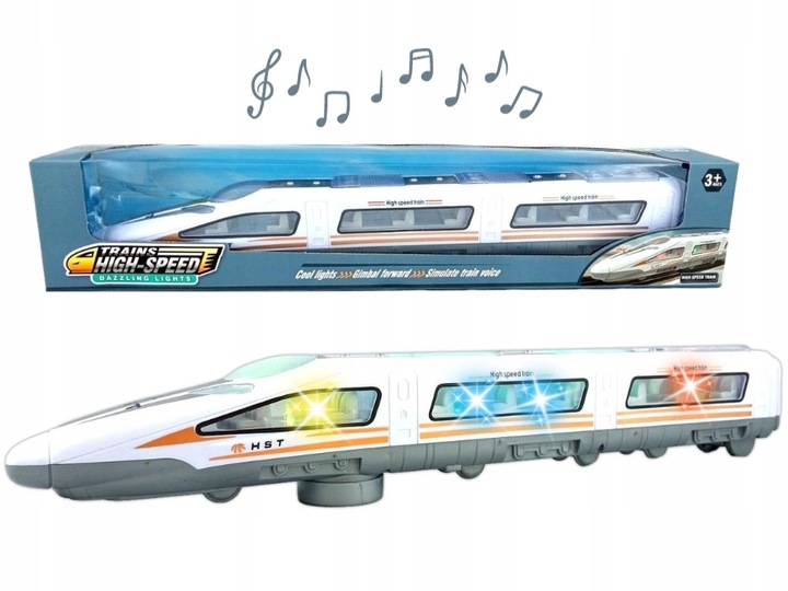 POCIĄG KOLEJKA TRAMWAJ ŚWIATŁO DŹWIĘK ŚWIECĄCY JEŻDŻĄCY