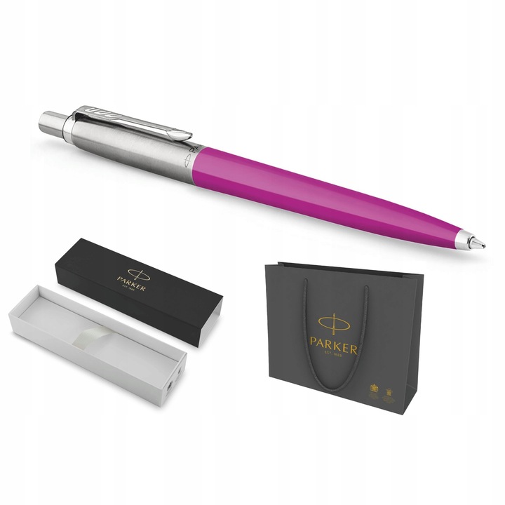 Długopis Parker Jotter MAGENTA Kartonik prezentowy + Torebka na prezent