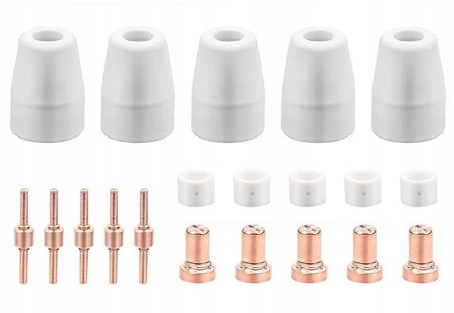 ZESTAW DYSZE ELEKTRODY DŁUGIE do PLAZMY PT-31 PARKSIDE PPS-40 B2 KOMPLET