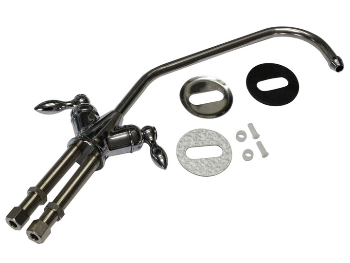 WYLEWKA CERAMICZNA KRAN podwójny dwustopniowy KRANIK DO FILTRA RO OSMOZY