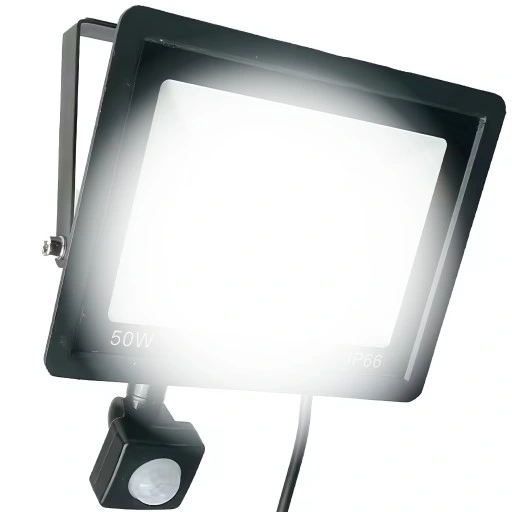 HALOGEN LED 50W REFLEKTOR NAŚWIETLACZ ZEWNĘTRZNY CZUJNIK RUCHU ZMIERZCHU