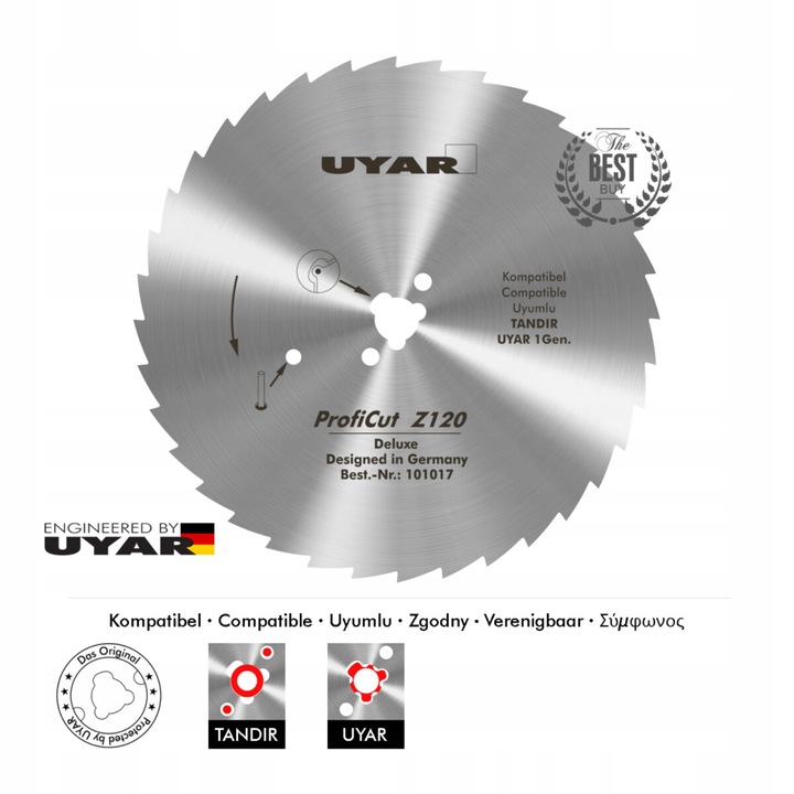 Ostrze do noża ząbkowane 120mm do Tandir 120 Dost 120 UYAR ProfiCut Z120