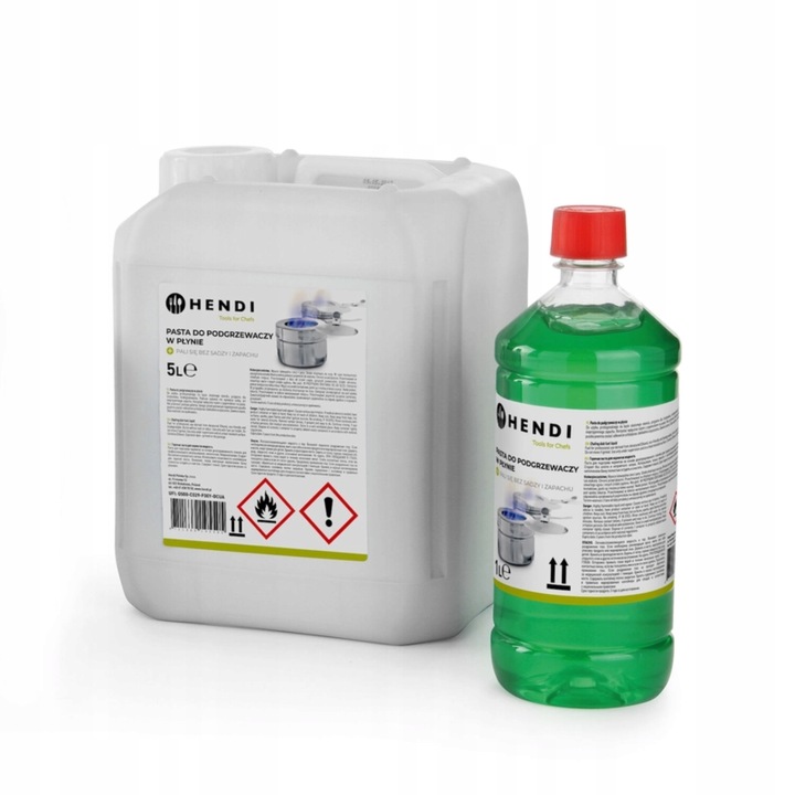 Pasta do podgrzewaczy w płynie 5L Paliwo HENDI Żel BIO Bez sadzy i zapachu