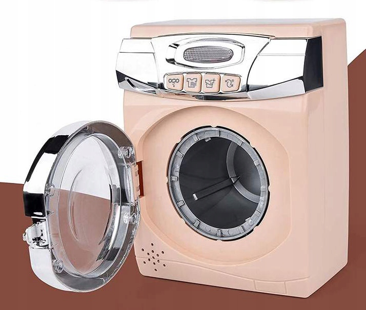 PRALKA AUTOMAT DLA DZIECI OBROTOWY BĘBEN OTWIERANE DRZWI ŻELAZKO DESKA AGD