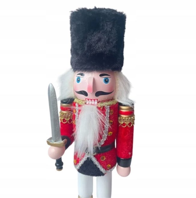 Figurka Świąteczna Dziadek do Orzechów 30CM w czapie Nutcracker