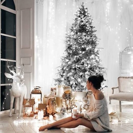 LAMPKI CHOINKOWE 300 LED BIAŁE ZIMNE 22M PROGRAMATOR ŚWIATEŁKA ŁAŃCUCH