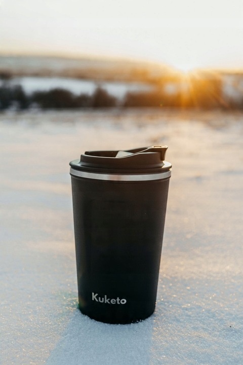 KUBEK TERMICZNY TERMOS 380 ML WYŚWIETLACZ EKRAN LCD NA KAWĘ HERBATĘ SMART