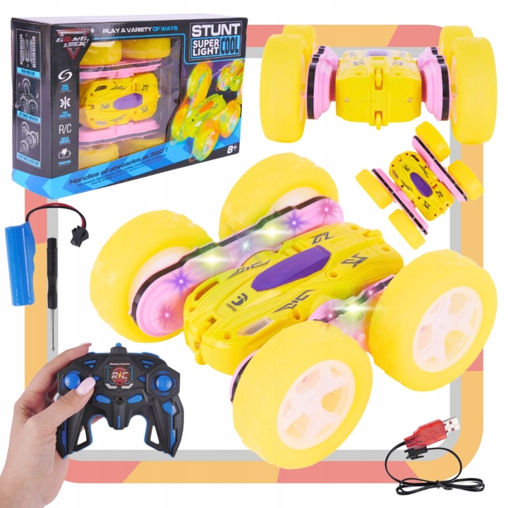 Auto akrobata Zdalnie Sterowany samochód na pilota na baterie AAA