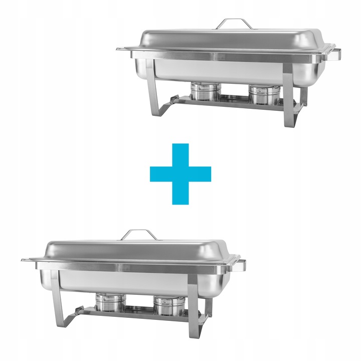 Podgrzewacz gastronomiczny na pastę paliwo zestaw 2szt GN 1/1 9L TECHNICA