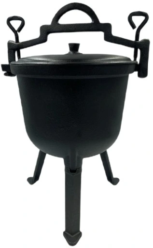 KOCIOŁEK ŻELIWNY GARNEK myśliwski węgierski pieczonki 10L na OGNISKO GRILL